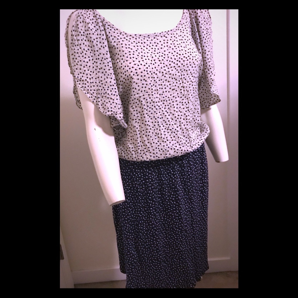 Zara polka dot dress